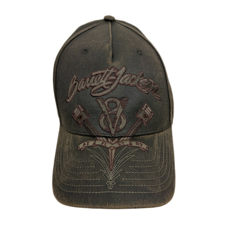 Barrett Jackson Cap Hat Strapback Brown Embroidered Luxury Cars Auto Vehicles